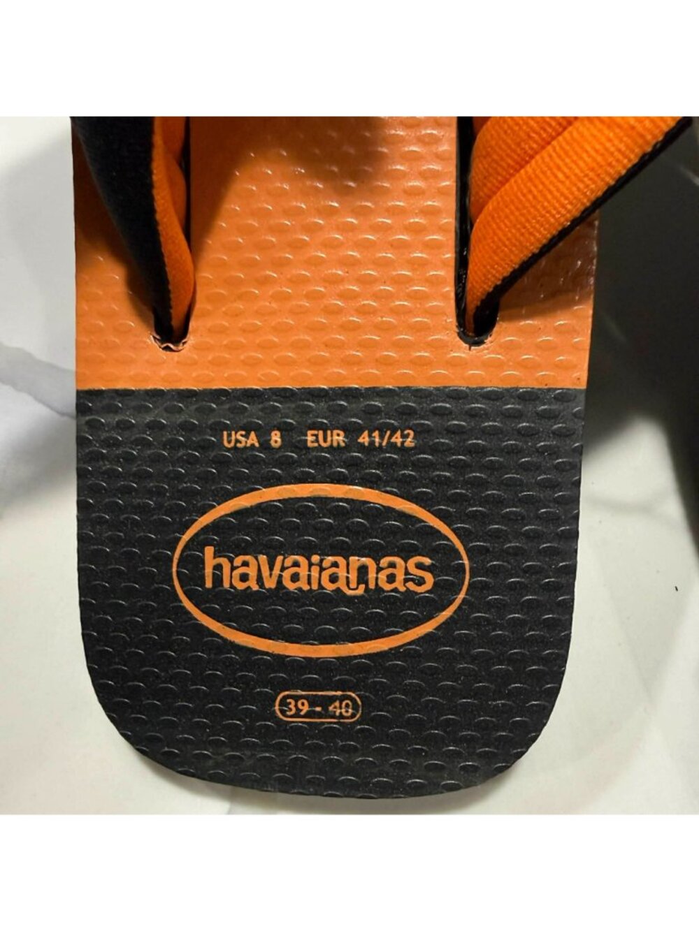 Havaianas Unisex Urban Print Flip Flop Sandals Black US 10 - Picture 3 of 5